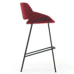 Designové barové židle Monk Barstool Backrest High (výška sedáku 75 cm)