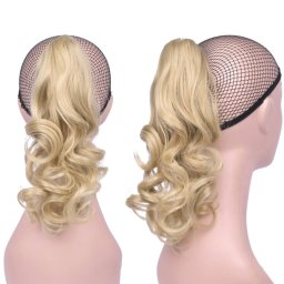 Girlshow Culík, cop na skřipci vlnitý, 32 cm - M22/613 ( mix světle plavá/beach blond)