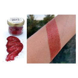 Glitter prach na tělo třpytivý - lesklé ozdoby na obličej a vlasy - Glitter prach 10g (Červený)