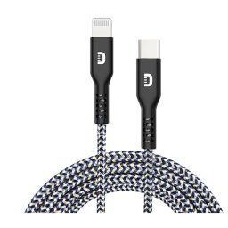 Kabel USB-C na Lightning SuperCord s rychlostí nabíjení až 20W - černý