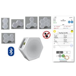 Přenosný čistič vzduchu EurusClean napojovatelný od 100 - 600m³ - Bluetooth (iOS / Android)