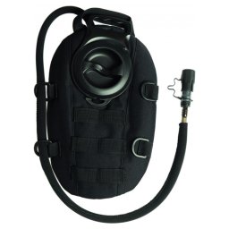 MIL-TEC batoh hydratační OVAL 1 L s popruhy ČERNÝ
