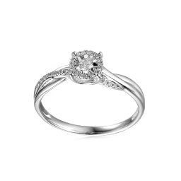Zlatý zásnubní prsten s diamanty Éclat 0,160 ct IZBR161A