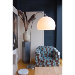 Stojací designová oblouková lampa Cannes Crema