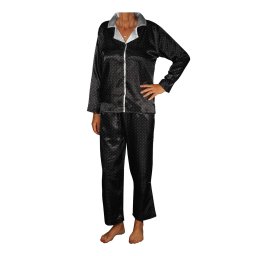 Camisa Satin dámské pyžamo K150814 XXL černá
