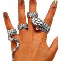 prsten (set 4 ks) JEWELRY & WATCHES - Metal Snakes - B77
