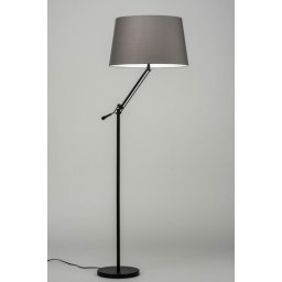 Stojací designová šedá lampa La Venta Grey