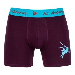 Trenýrky Boxer 1st AIRBORNE PEGASUS VÍNOVÉ vel. XL