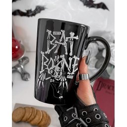 hrnek KILLSTAR - Batbone Tall - Black - KSRA008701