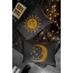 povlak na polštář KILLSTAR - Folk Horror - Black - KSRA009040
