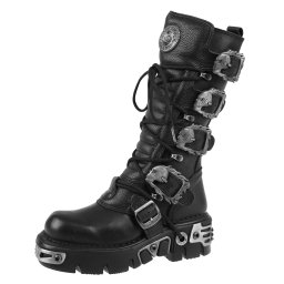 boty NEW ROCK - 5-Buckle Boots - Black - M.402-C10