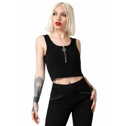 tílko dámské (top) KILLSTAR - Mortem Rib - Black - KSRA005648