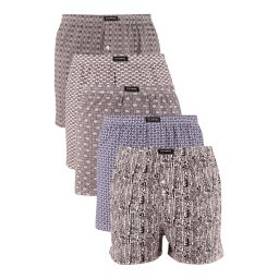 Pepa pánské bavlněné trenýrky - 5ks 3XL vícebarevná