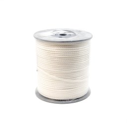 Lano kroucené polypropylenové na cívce ø 7 mm / 250 m BÍLÉ