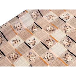 Ubrusovina PVC s textilním podkladem, barva 9 béžová růže