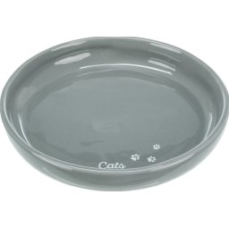 Extra široká keramická miska pro kočky 18 cm Barva: šedá