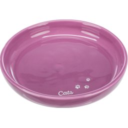 Extra široká keramická miska pro kočky 18 cm Barva: purpurová