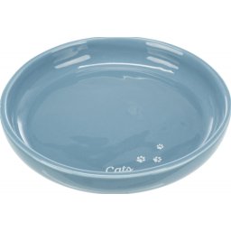 Extra široká keramická miska pro kočky 18 cm Barva: modrá