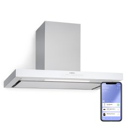 Klarstein Alinea 90 Smart, digestoř, 90 cm, nástěnná, 555 m³/h, Wi-Fi, A++, dotykový displej