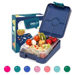 Klarstein Schmatzfatz easy, svačinový box, 4 přihrádky, 18 × 15 × 5 cm