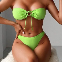V&V Dámské dvoudílné bikiny Ami - zelené - S