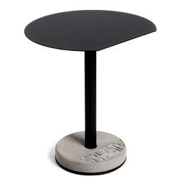 Lyon Beton jídelní stoly Donut Round Cutaway Bistro Table In Black