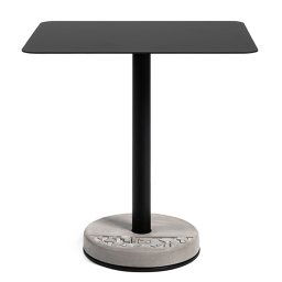 Lyon Beton jídelní stoly Donut Rectangular Bistro Table In Black