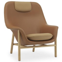 Normann Copenhagen designová křesla Drape Lounge Chair High Wood