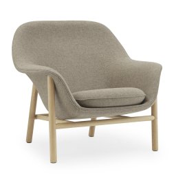 Normann Copenhagen designová křesla Drape Lounge Chair Low Wood