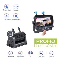 Couvací set na baterii 6700mAh - WiFi AHD HD 720P kamera s magnetem + 8IR LED a 7" HD monitor