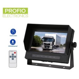 7" monitor s IP68 krytím vodotěsný + 4 vstupy pro VGA kamery + dálkové ovládání