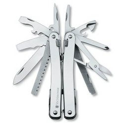 VICTORINOX kleště multifunkční SwissTool SPIRIT X STŘÍBRNÉ v koženém pouzdře