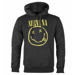 mikina pánská Nirvana - Yellow Happy Face - ROCK OFF - NIRVHD04MC