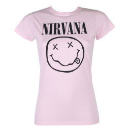 tričko dámské NIRVANA - Happy Face - PLASTIC HEAD - RTNIR103
