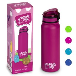 Klarstein schmatzfatz dětská izolační láhev na pití 550 ml nerezová ocel | ABS | bez BPA
