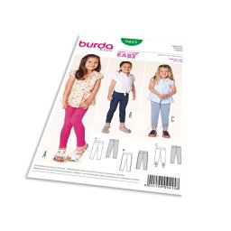 Střih Burda 9415 - Dětské legíny