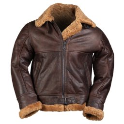 Bunda kožená US B46 SHEEPSKIN HNĚDÁ vel. 3XL