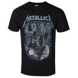 tričko pánské Metallica - Kirk Ouija board Guitar - Black - METTS27MB