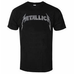 tričko pánské Metallica - 40th Anniversary Songs Logo - Black - METTS52MB