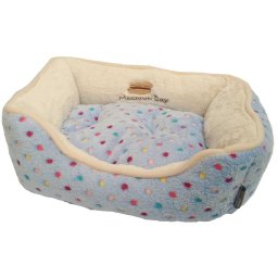 Pelíšek PUNTÍKY extra soft XS 47 cm Barva: modrá
