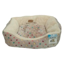 Pelíšek PUNTÍKY extra soft XS 47 cm Barva: šedá