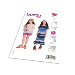 Střih Burda 9247 - Volné šaty, halenka pro dívky