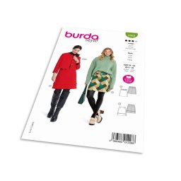 Střih Burda 5868 - Áčková sukně