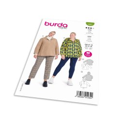 Střih Burda 5881 - Mikina se stojáčkem, bunda s kapucí