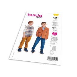 Střih Burda 9234 - Sako a vesta pro chlapce