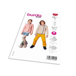 Střih Burda 9236 - Kabátek s kapucí pro dívky a chlapce