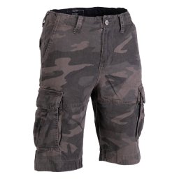 Kraťasy VINTAGE bavlněné předeprané DARK CAMO vel. S