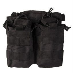 MIL-TEC sumka na zásobník otevřená dvojitá M4/M16 ČERNÁ