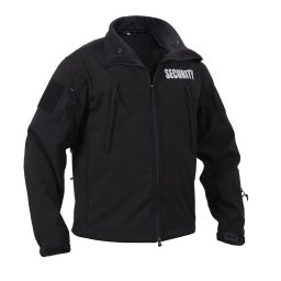 Bunda softshell SECURITY s kapucí ČERNÁ vel. 4XL