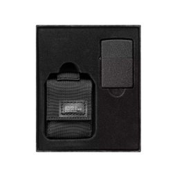 Sada taktické pouzdro + Zippo zapalovač Black Crackle 30058